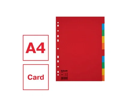 Separadores Esselte Multicolor Cartón (10 Unidades) Separadores Esselte Multicolor Cartón (10 Unidades)