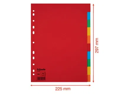 Separadores Esselte Multicolor Cartón (10 Unidades) Separadores Esselte Multicolor Cartón (10 Unidades)
