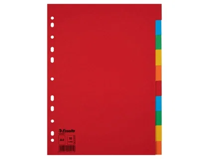 Separadores Esselte Multicolor Cartón (10 Unidades) Separadores Esselte Multicolor Cartón (10 Unidades)