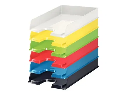 Set de Bandejas organizadoras Esselte Europost Opaco Negro 10 Unidades