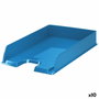 Esselte Set de 10 Bandejas Portadocumento Europost Opacas Azul Oscuro