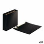 Esselte Caja archivador de cartón brillante Din A4 75mm color negro