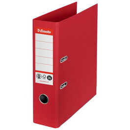 ESSELTE Archivador de palanca Vivida A4 75mm Rojo vívida (Set de 10)