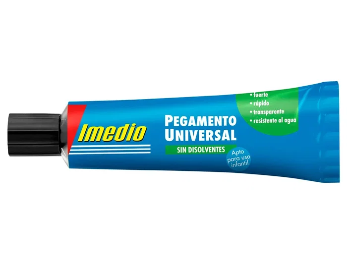 Imedio Pegamento Universal sin Disolventes Transparente Banda Azul 35 ml
