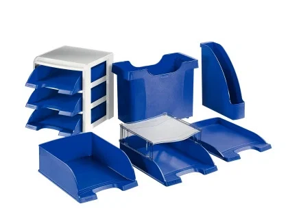Leitz Bandeja Portadocumentos Plus Jumbo, Azul, 255x357x103 mm