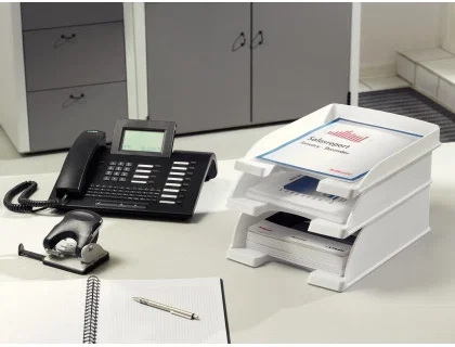 Leitz Bandeja Portadocumentos Plus Jumbo, Azul, 255x357x103 mm