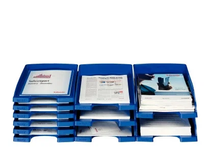 Leitz Bandeja Portadocumentos Plus Jumbo Opaca Negro 257x357x103 mm
