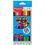 Lápices de colores Maped Duo Color' Peps Multicolor Doble punta 12 Piezas (12 Unidades)