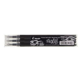 Pilot Recambio Bolígrafo Frixion 0.7 Negro Pack 12 Blisters