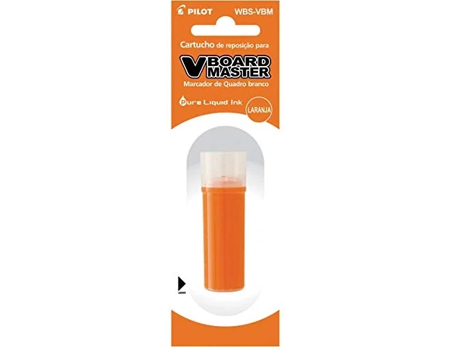 Pilot Set de 12 Recambios de Tinta Líquida Naranja para Rotulador V Board Master