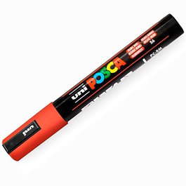 POSCA Marcador Pc-5M No Permanente Punta Bala 1,8-2,5 mm Rojo Rubí Set de 6 (Set de 6)