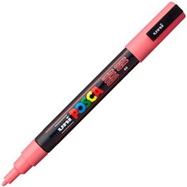 POSCA Marcadores PC-3M Punta Cónica 0,9-1,3 mm Rosa Coral Pack 6 Unidades (Set de 6)