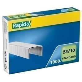 Grapas Rapid Standard 23/10 Mm. Galvanizada Caja De 1000