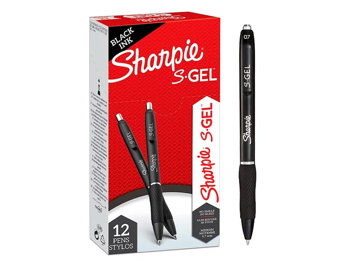 Sharpie S-Gel Bolígrafo Punta Media 0,7 mm Negro (Set de 12) Sharpie S-Gel Bolígrafo Punta Media 0,7 mm Negro (Set de 12)