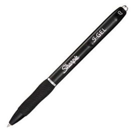 Sharpie S-Gel Bolígrafo Punta Media 0.7 mm Negro Set de 12 (Set de 12)