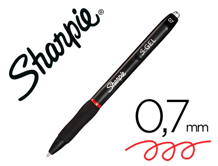 Sharpie S-Gel Bolígrafo Punta Media 0,7 mm Rojo (Set de 12) Sharpie S-Gel Bolígrafo Punta Media 0,7 mm Rojo (Set de 12)