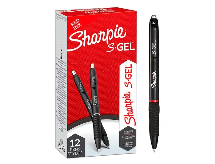 Sharpie S-Gel Bolígrafo Punta Media 0,7 mm Rojo (Set de 12) Sharpie S-Gel Bolígrafo Punta Media 0,7 mm Rojo (Set de 12)