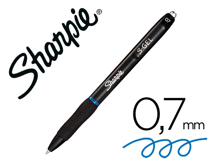 Sharpie S-Gel Bolígrafo Punta Media 0,7 mm Azul (Set de 12) Sharpie S-Gel Bolígrafo Punta Media 0,7 mm Azul (Set de 12)