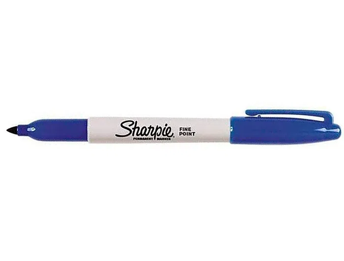 Sharpie Rotulador Permanente Punta Fina Azul Trazo 1mm Resistente al Agua