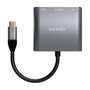Aisens Conversor USB-C a HDMI/USB-C/USB 3.0 3 en 1 Gris