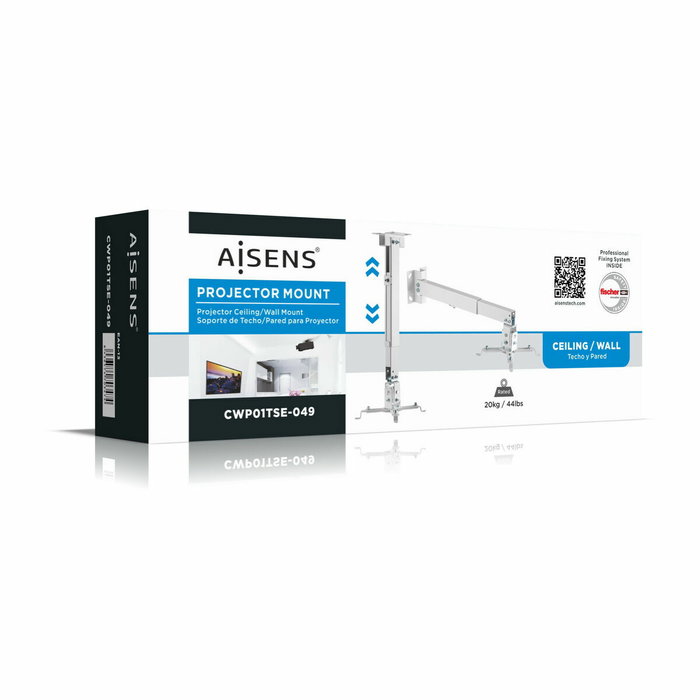 Aisens Soporte para Proyector CWP01TSE-049 Blanco, Inclinable y Extensible Aisens Soporte para Proyector CWP01TSE-049 Blanco, Inclinable y Extensible