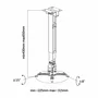 Aisens Soporte Universal para Proyector Blanco CWP01TSE-049