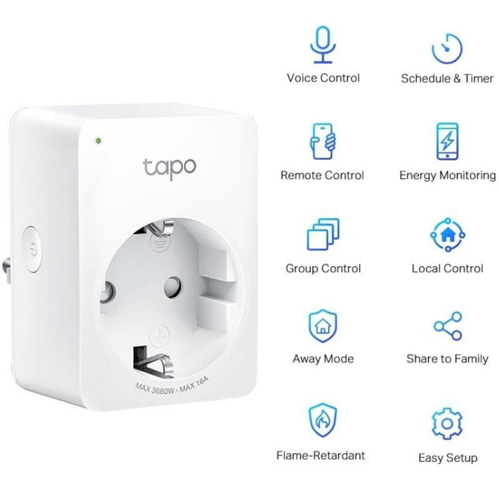 TP-Link Tapo P110 Enchufe Inteligente Wi-Fi Blanco