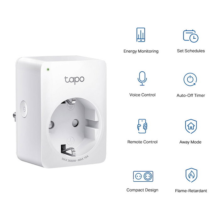 TP-Link Tapo P110 Enchufe Inteligente Wi-Fi Blanco