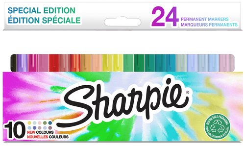 Sharpie Rotuladores Permanentes Fine Mystic Gem Colores Surtidos 24 Unidades