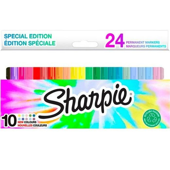 Sharpie Rotuladores Permanentes Fine Mystic Gem Colores Surtidos 24 Unidades
