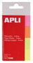 Apli Índices Adhesivos de Papel 50x20 mm - 4 Colores Fluorescentes