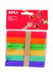 Apli Palos de Polo de Madera 114x10 mm, Colores Surtidos