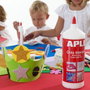 Apli Formas de Goma EVA Adhesivas de Estrellas con Purpurina Metalizada, Colores Surtidos