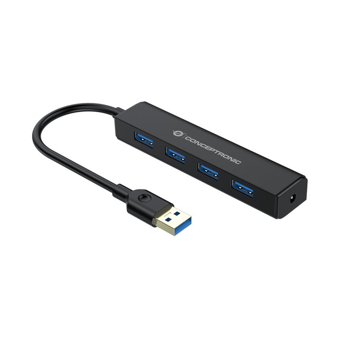 Conceptronic C4PUSB3 Hub USB 3.0 de 4 Puertos Negro