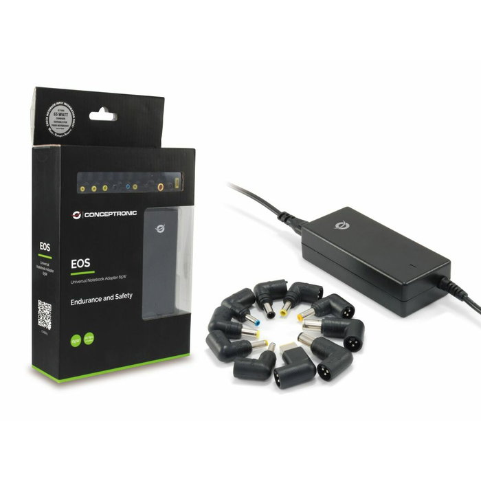 Conceptronic Cargador Universal de Portátil CNB65 65W Negro