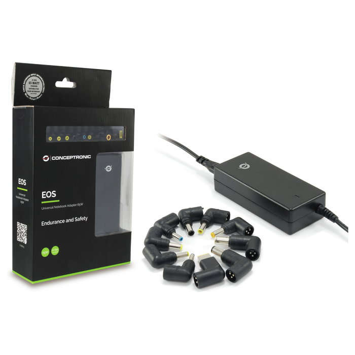 Conceptronic Cargador Universal de Portátil CNB65 65W Negro