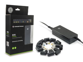 Conceptronic Cargador Universal Portatil 65W Automatico Compatible con Acer, Asus, HP, Lenovo, Sony, Toshiba