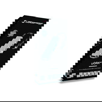 Conceptronic Hub USB-C a HDMI, 2xUSB-A 3.0, con Power Delivery 60W y Lector de Tarjetas SD/MicroSD