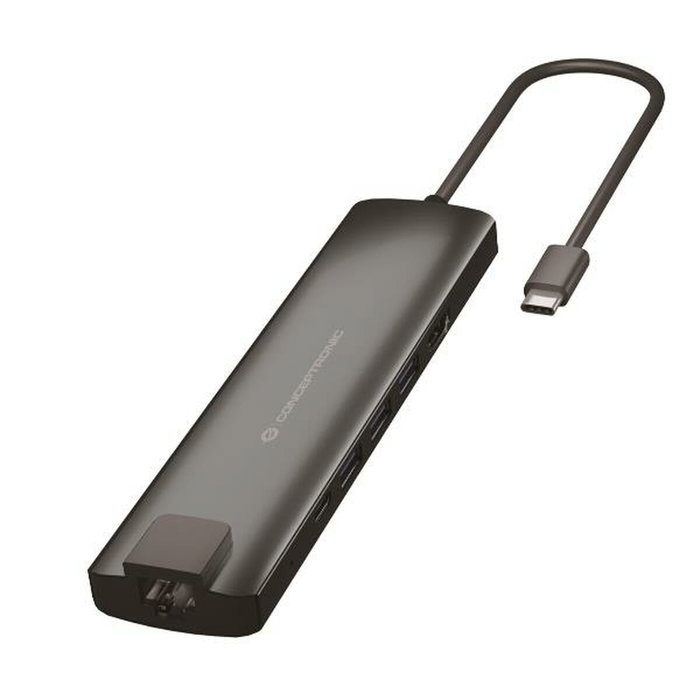 Conceptronic Adaptador USB Tipo C con HDMI, Ethernet y Lector de Tarjetas Conceptronic Adaptador USB Tipo C con HDMI, Ethernet y Lector de Tarjetas