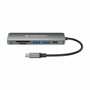 Conceptronic Adaptador USB-C 6 en 1 DONN11 con HDMI, PD, USB 3.0 y lectores de tarjetas