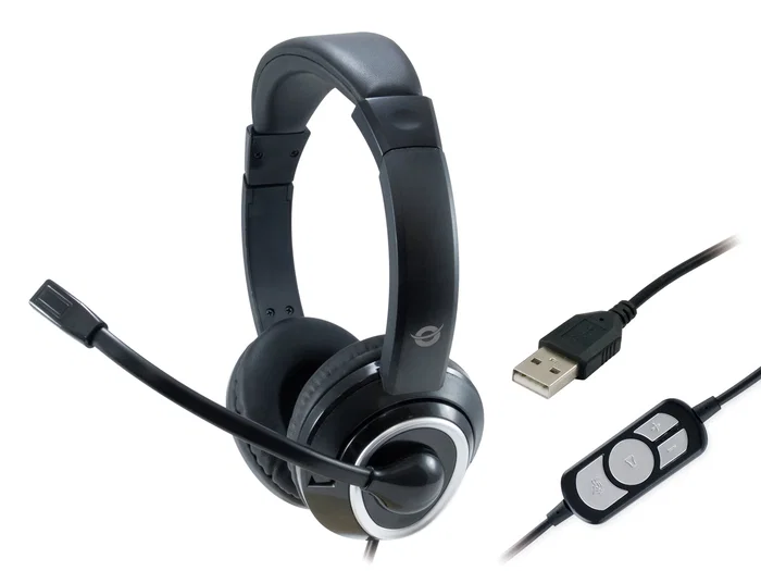 Conceptronic POLONA01B Auriculares USB Negro