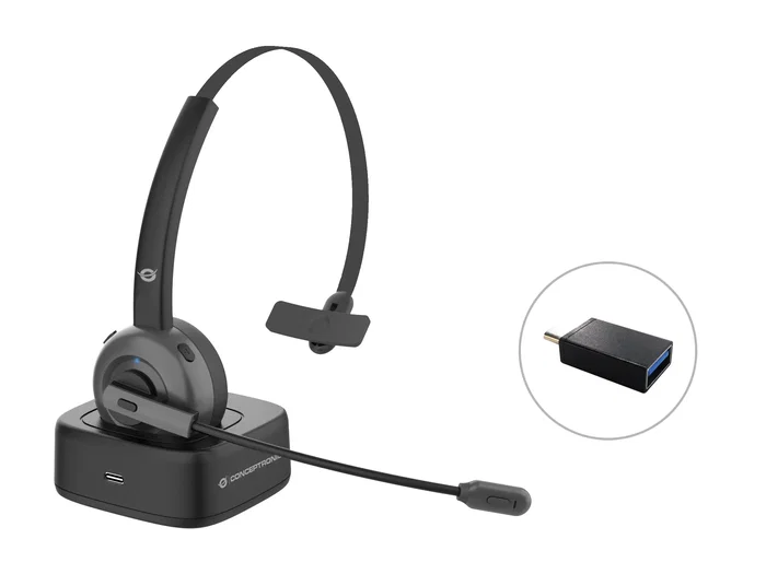 Conceptronic POLONA03BD Auricular Bluetooth con Base de Carga Negro Conceptronic POLONA03BD Auricular Bluetooth con Base de Carga Negro