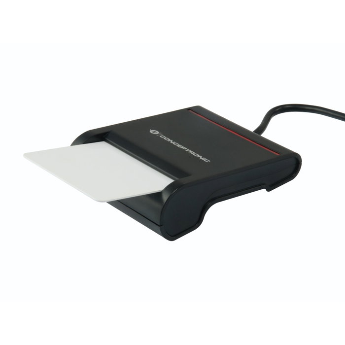 Conceptronic SCR01B Lector de tarjetas inteligentes USB 2.0, Negro