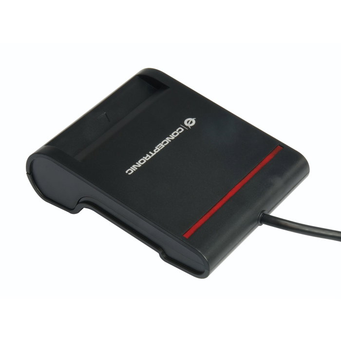 Conceptronic SCR01B Lector de tarjetas inteligentes USB 2.0, Negro