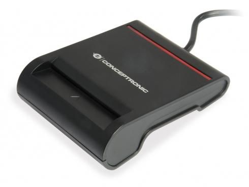 Conceptronic SCR01B Lector de tarjetas inteligente USB 2.0, Negro Conceptronic SCR01B Lector de tarjetas inteligente USB 2.0, Negro