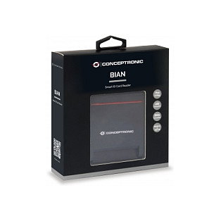 Conceptronic SCR01B Lector de tarjetas inteligente USB 2.0, Negro Conceptronic SCR01B Lector de tarjetas inteligente USB 2.0, Negro