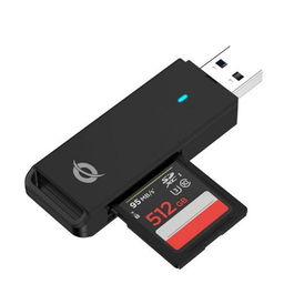 Conceptronic Lector de Tarjetas Externo USB 3.0 Compatible con SD, SDHC, SDXC, Micro SD/T-Flash, Micro SDHC, Micro SDXC+