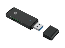 Conceptronic BIAN02B Lector de Tarjetas Externo USB 3.0, Compatible con MicroSD, SD, SDHC, SDXC, Negro