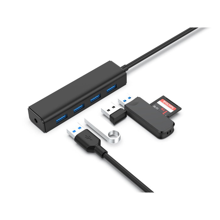 Conceptronic CTC4USB3 Hub USB-C a 4 Puertos USB 3.2 Gen 1 Tipo-A Conceptronic CTC4USB3 Hub USB-C a 4 Puertos USB 3.2 Gen 1 Tipo-A