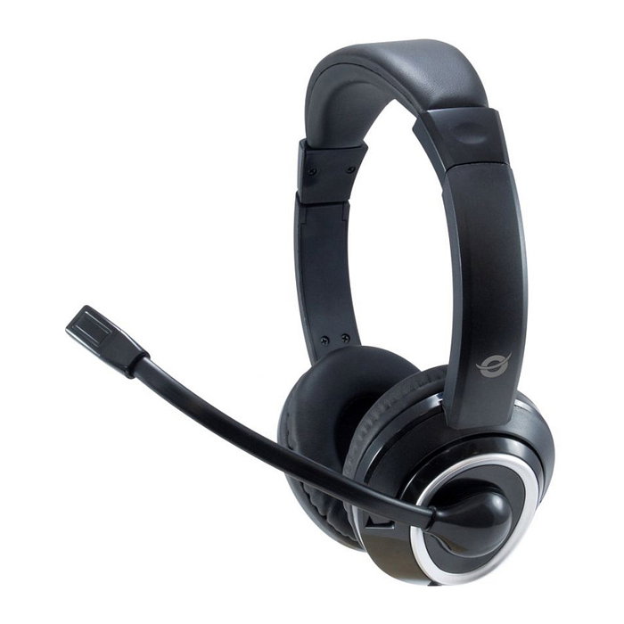 Conceptronic Auriculares POLONA02B con Micrófono Flexible y Jack 3,5 mm Conceptronic Auriculares POLONA02B con Micrófono Flexible y Jack 3,5 mm